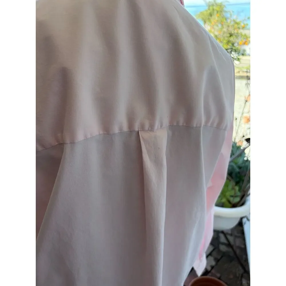 Mother Oxford Pink Cotton Maternity Button Down Shirt Size L/XL - Picture 8 of 16